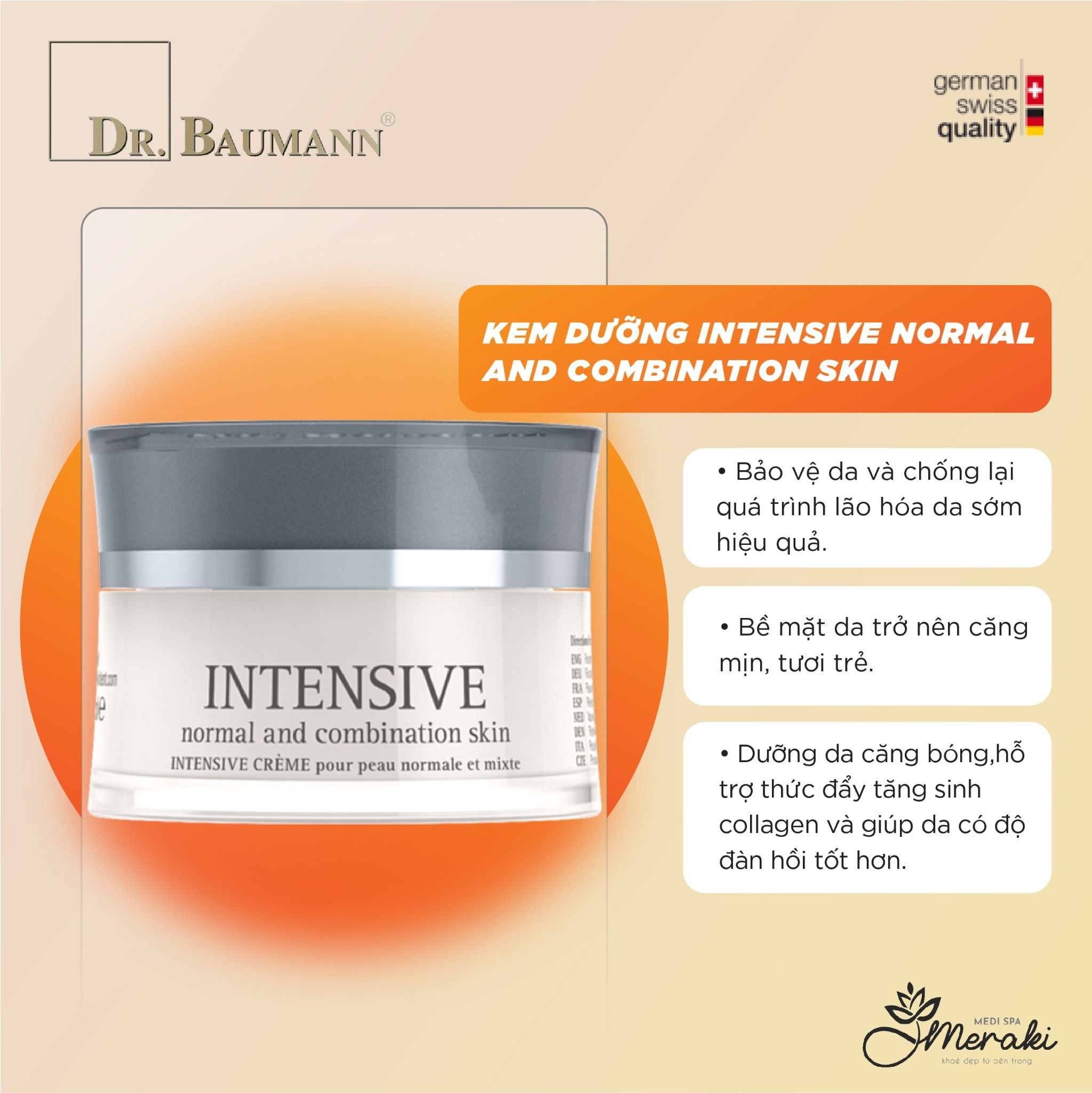  Kem Dưỡng INTENSIVE Normal and Combination Skin [DR.BAUMANN] 