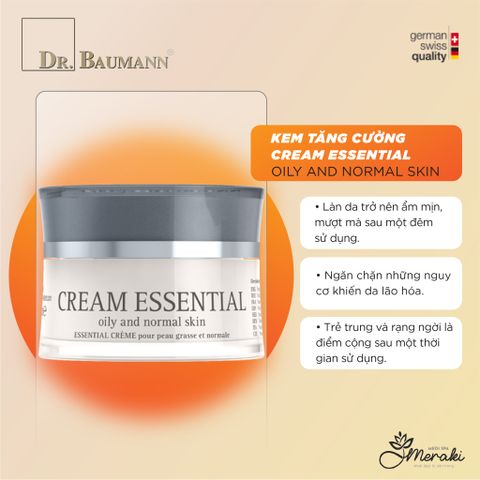  Kem Dưỡng Ẩm Cream Essential Oily And Normal Skin [DR.BAUMANN] 