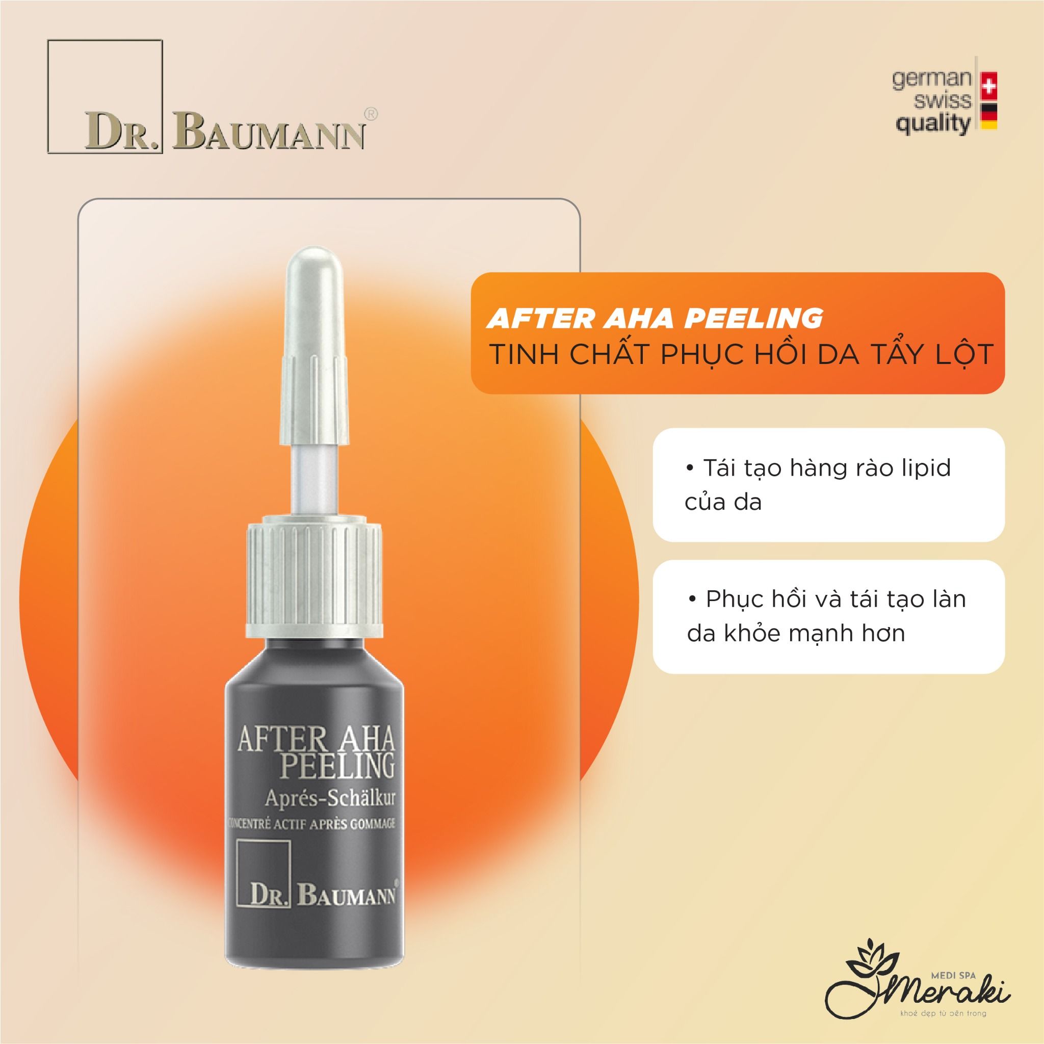  Tinh Chất AFTER AHA PEELING - Tinh Chất Phục Hồi Da Tẩy Lột 7ml [DR.BAUMANN] 