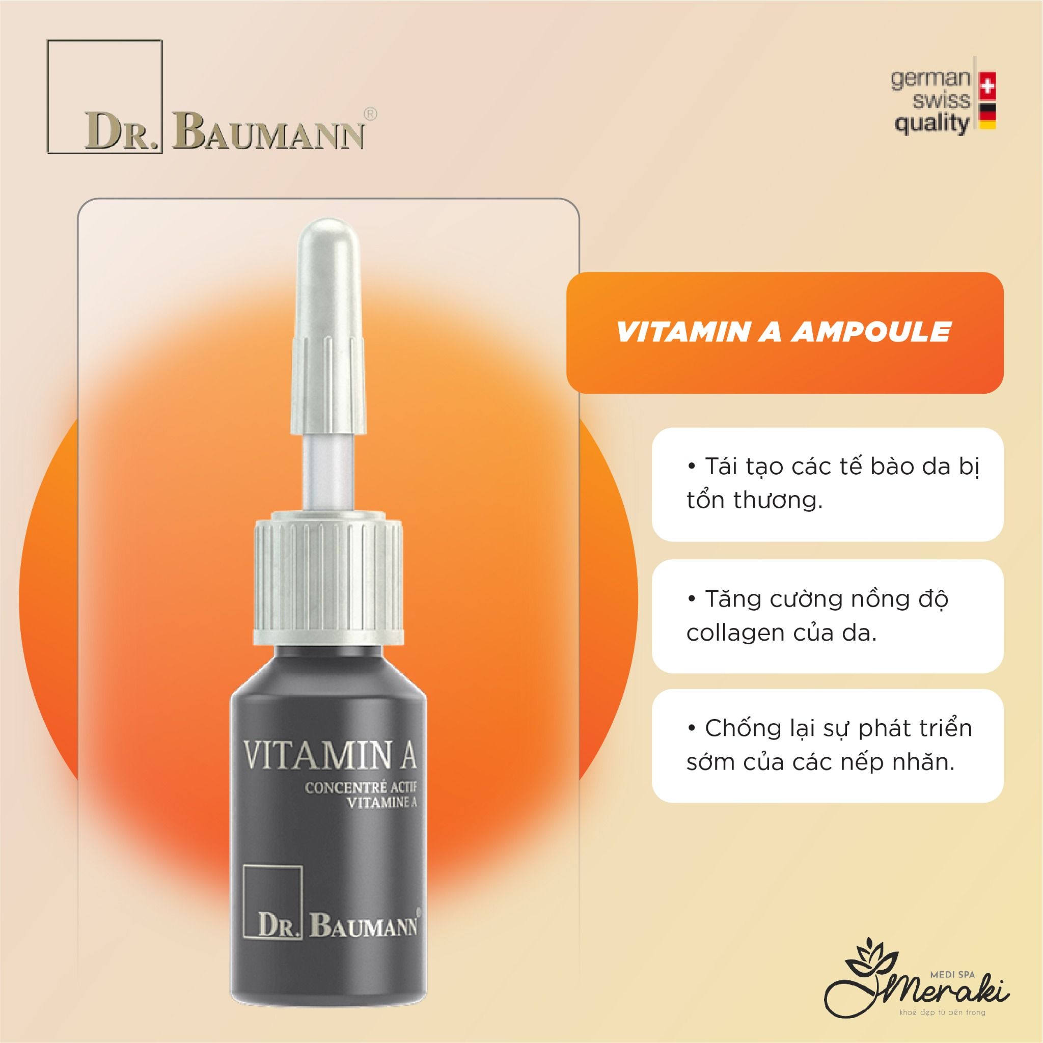  Tinh Chất VITAMIN A AMPOULE 7ml  [DR.BAUMANN] 