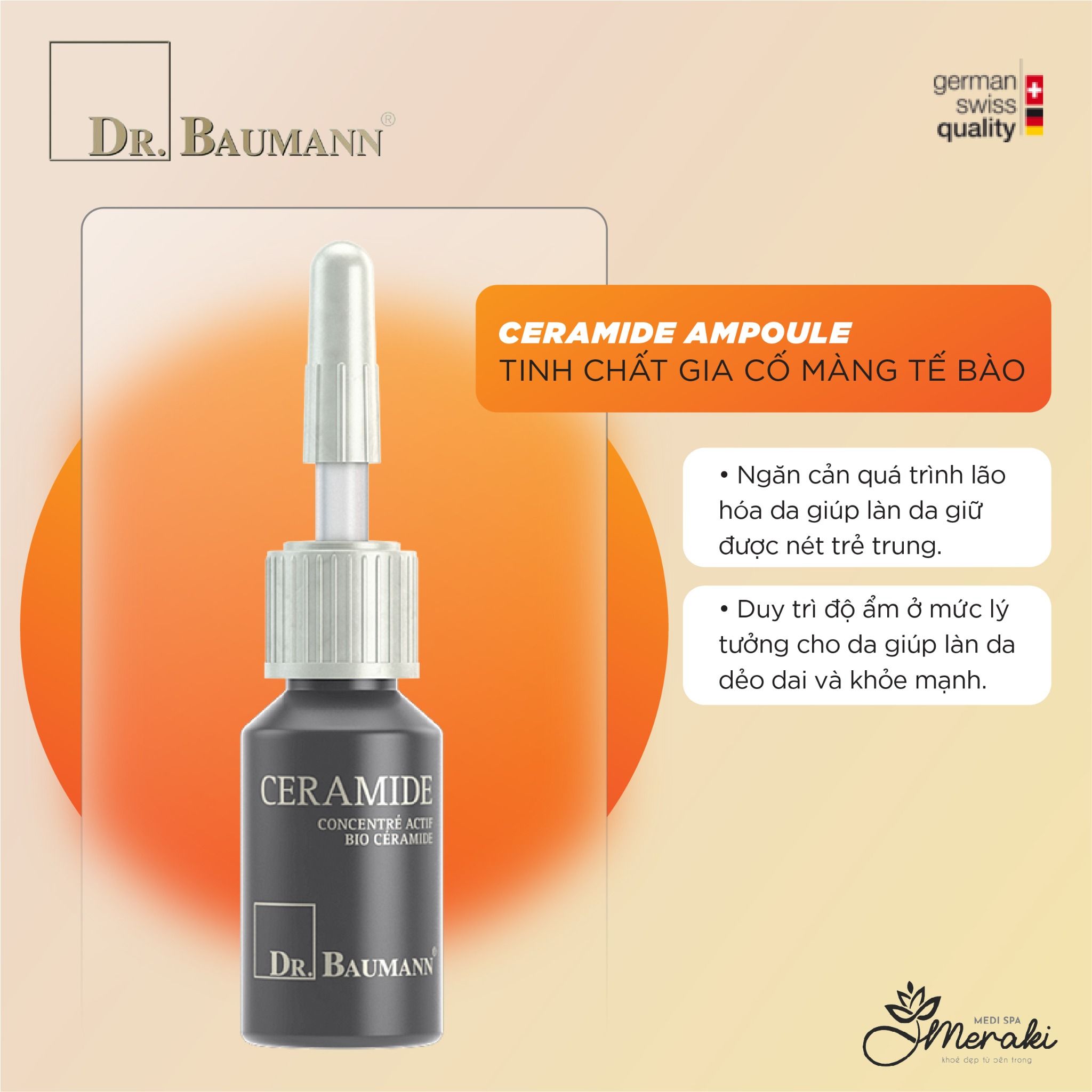  Tinh Chất Gia Cố Màng Tế Bào CERAMIDE AMPOULE 7ml [DR.BAUMANN] 