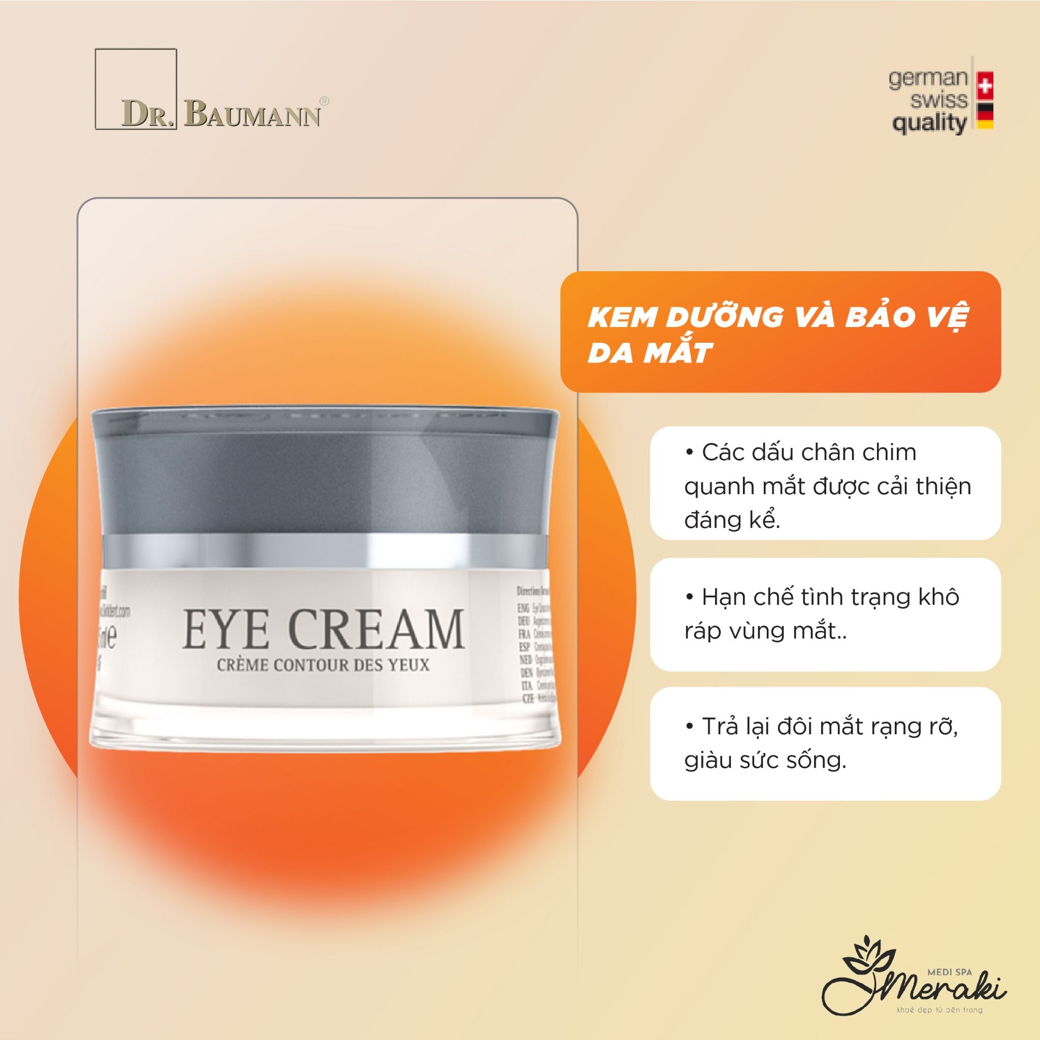 Kem Dưỡng Và Bảo Vệ Da Mắt EYE CREAM [DR.BAUMANN] 