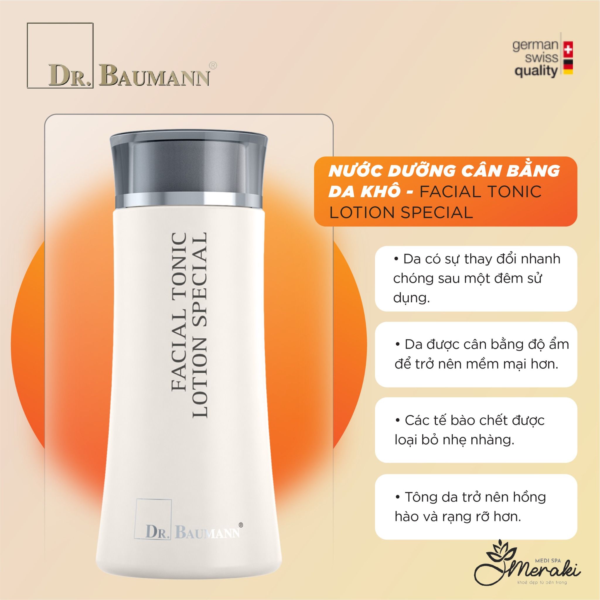  Nước Dưỡng Cân Bằng Da FACIAL TONIC LOTION SPECIAL 200ml [DR.BAUMANN] 