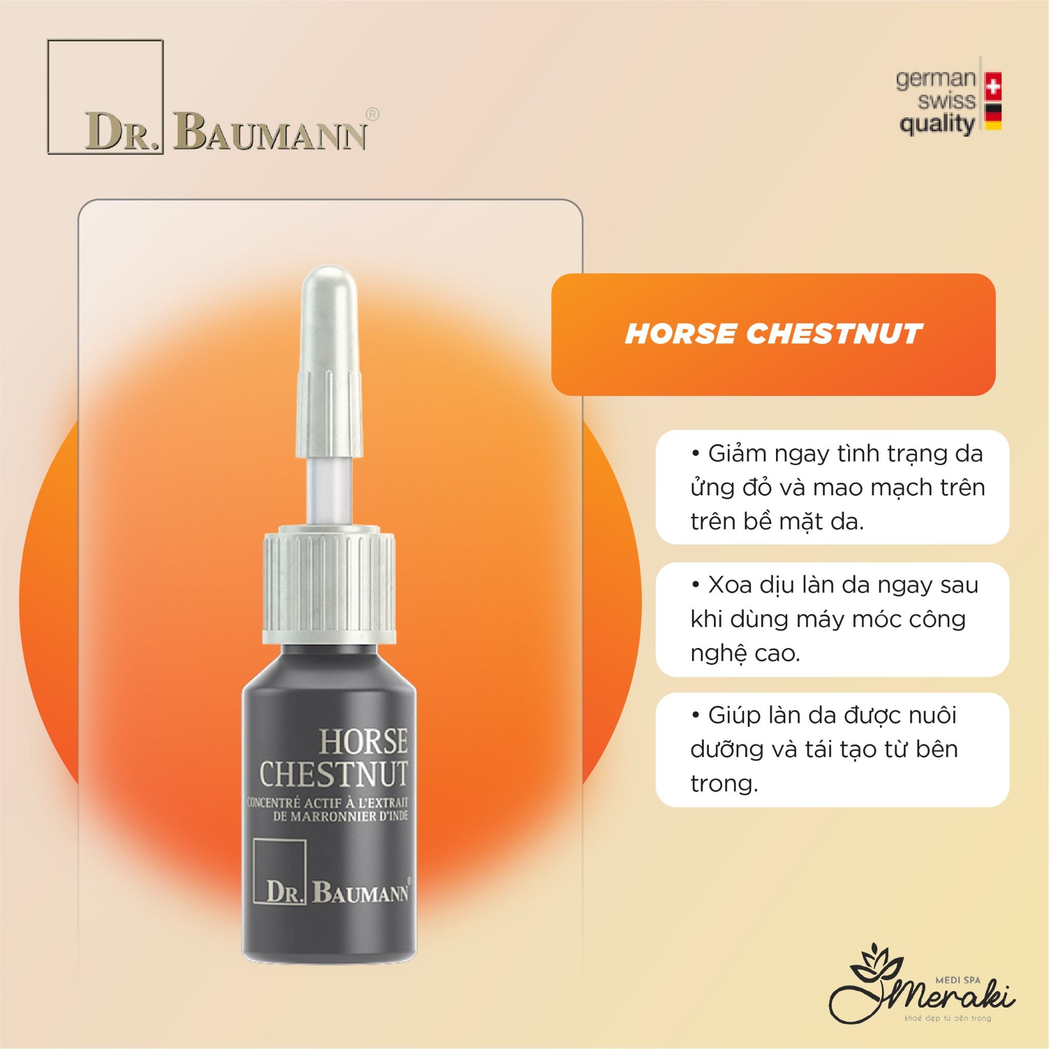  Tinh Chất HORSE CHESTNUT Cho Da Mỏng Và Nổi Gân Máu 7ml [DR.BAUMANN] 