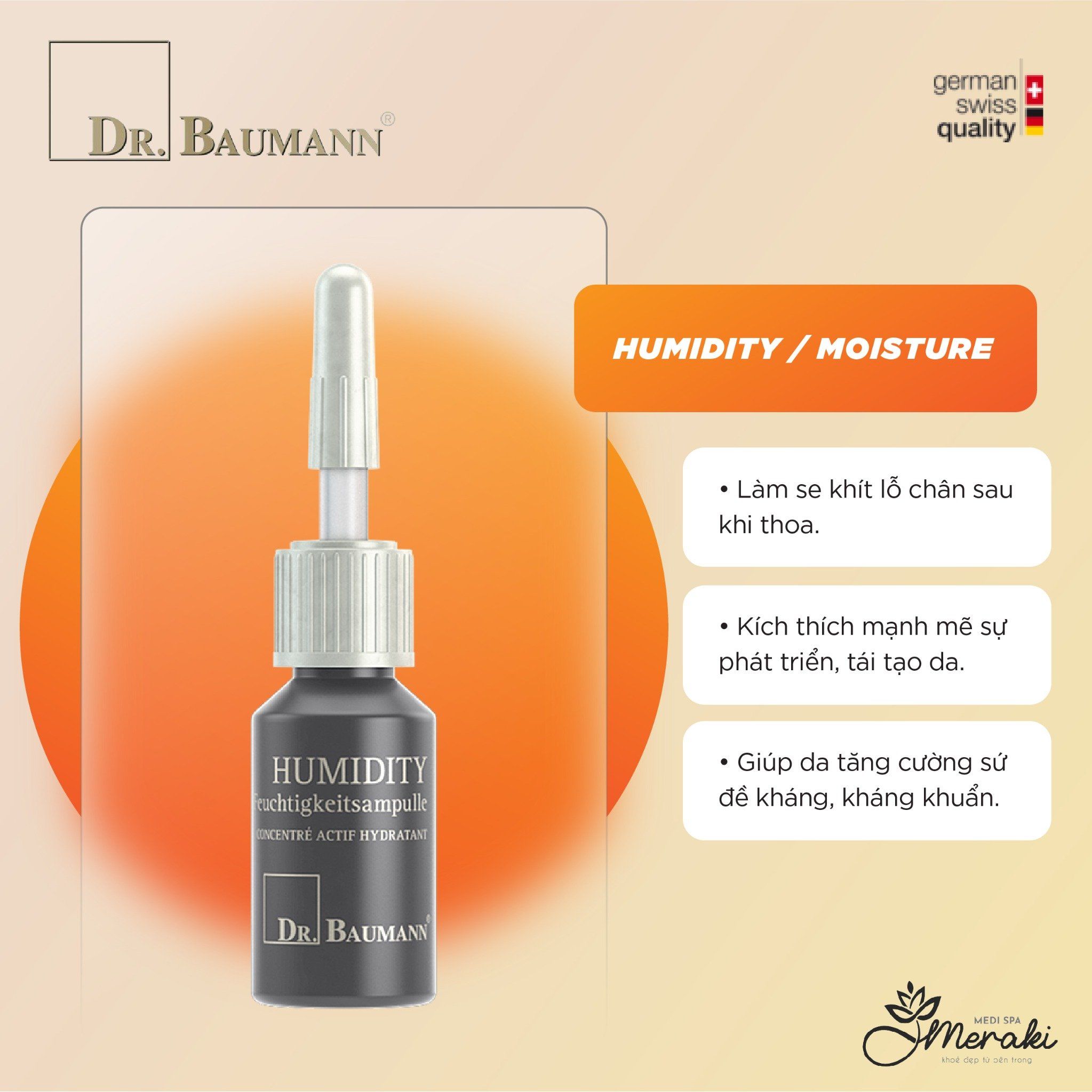  Tinh Chất HUMIDITY/ MOISTURE 7ml [DR.BAUMANN] 