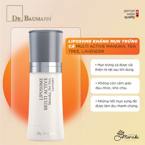  Liposome Kháng Mụn Trứng Cá MULTI ACTIVE MANUKA, TEA TREE, LAVENDER [DR.BAUMANN] 
