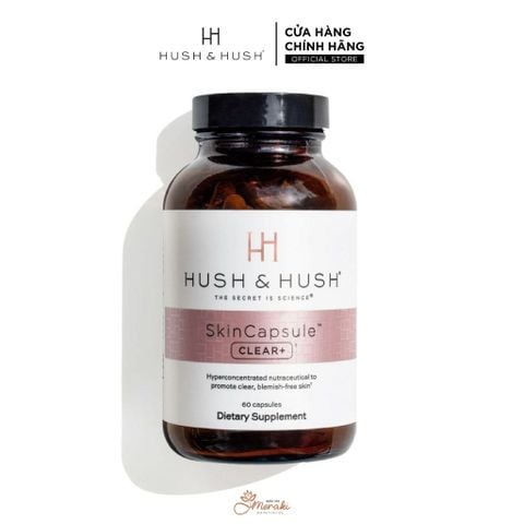  SkinCapsule Clear+ Viên Uống Giảm Mụn, Giảm Nhờn [HUSH & HUSH] 