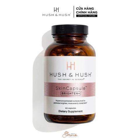  Skincapsule Brighten+ Viên Uống Sáng Da, Mờ Thâm Nám [HUSH & HUSH] 