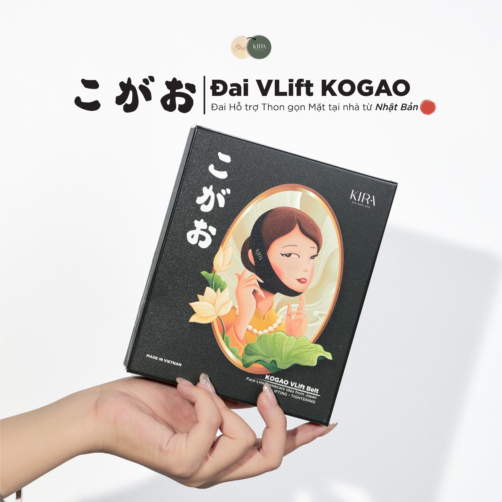  Đai Vlift Kogao - Hỗ trợ thon gọn mặt tại nhà từ Nhật Bản [KIRA] 