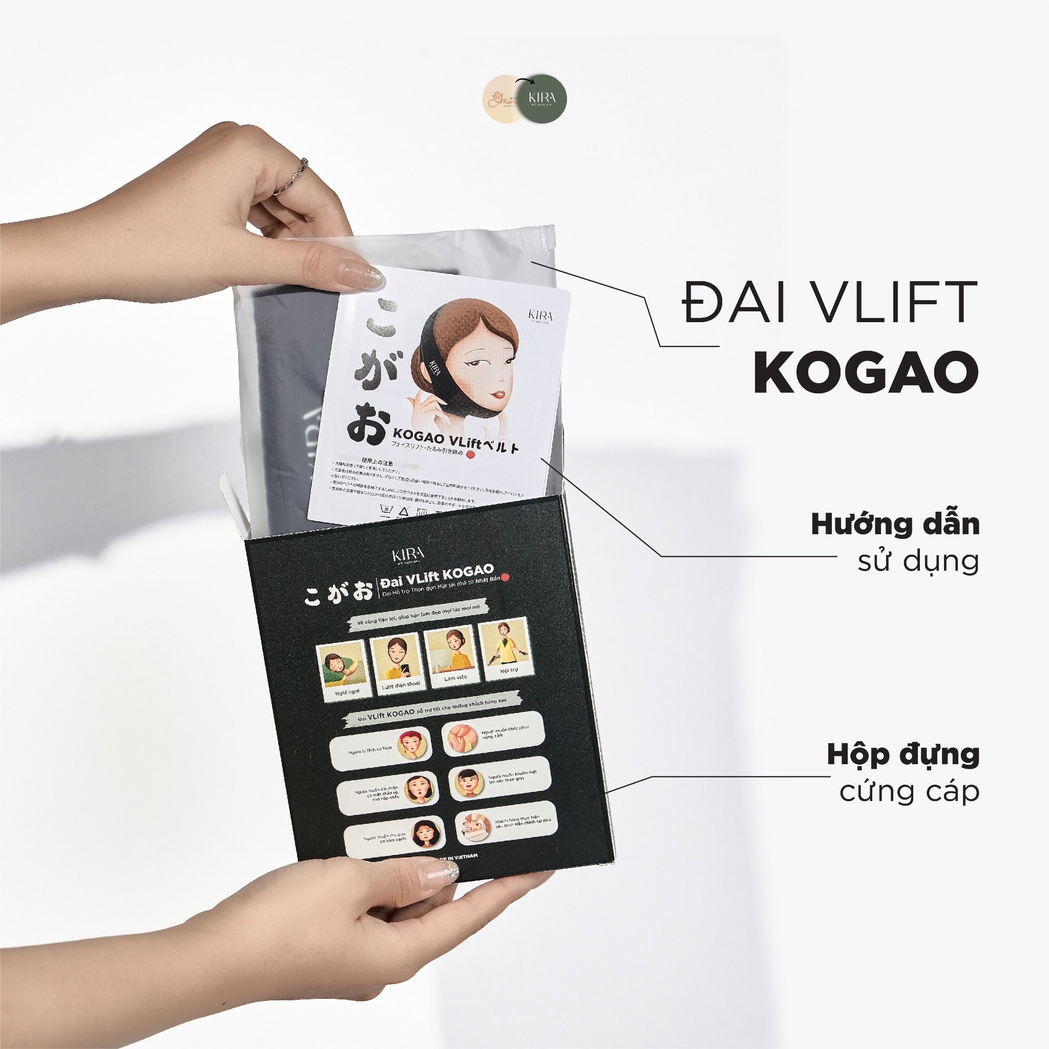  Đai Vlift Kogao - Hỗ trợ thon gọn mặt tại nhà từ Nhật Bản [KIRA] 