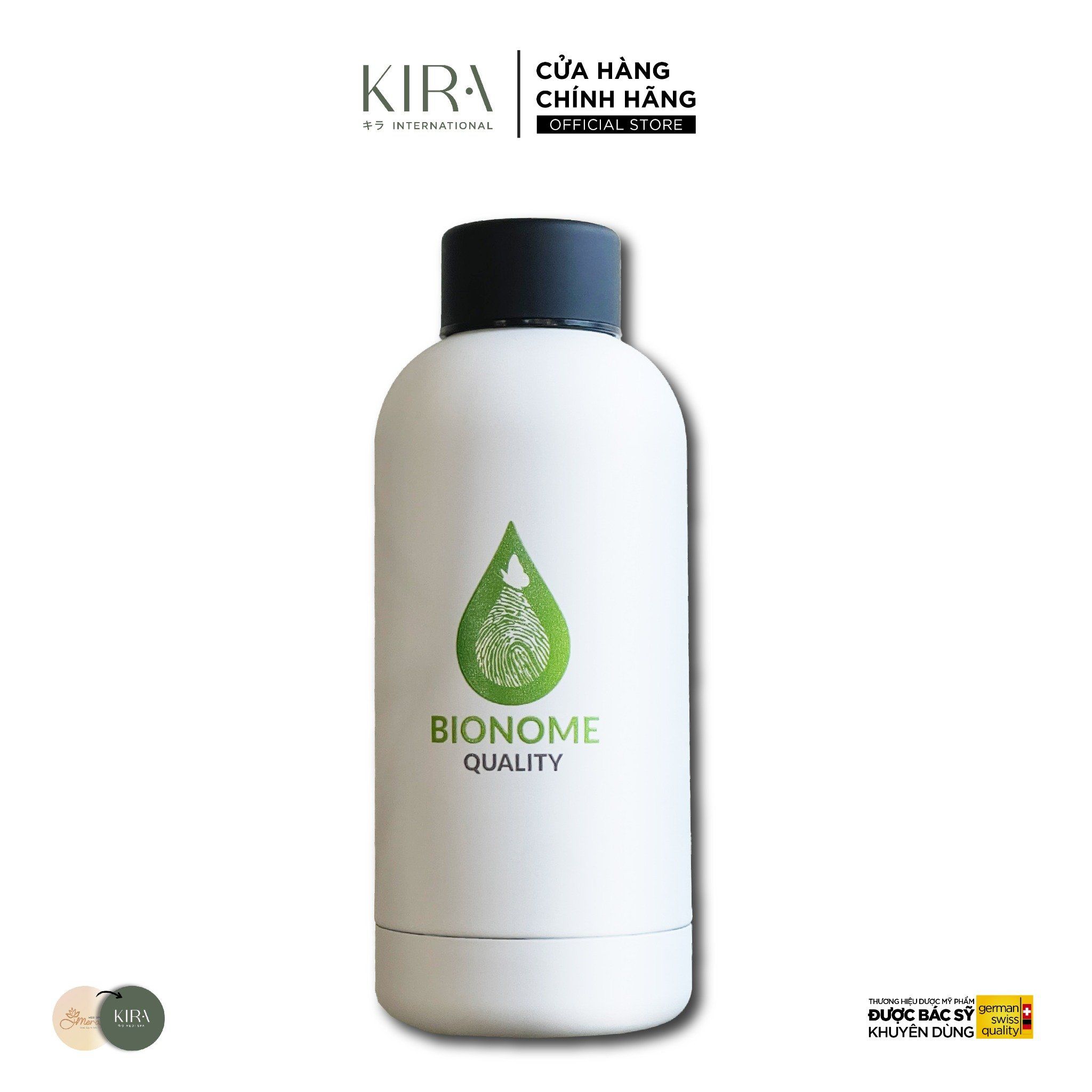 [MERAKI MEDI] Bình Nước Giữ Nhiệt Bằng Thép Không Gỉ 304 Hai Lớp Dung Tích 500 ml Nhỏ Gọn, Tiện Dụng Bionome 