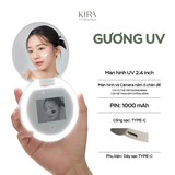  Gương cầm tay có camera UV công nghệ FENCHILIN soi kem chống nắng giúp theo dõi hiệu quả (TẶNG KÈM THẺ ĐO UV) 