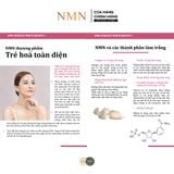  Thực phẩm bổ sung NMN ATHLETE WHITE BEAUTY+ - Trắng sáng, Căng bóng và Trẻ hóa toàn diện120 viên [NMN] 