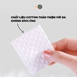  Bông Tẩy Trang Cotton mềm mịn dành cho mọi loại da - Gói 50 miếng [MERAKI MEDI] 
