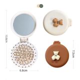  Lược Gương bỏ túi tặng kèm Charm Gấu [MERAKI MEDI] 
