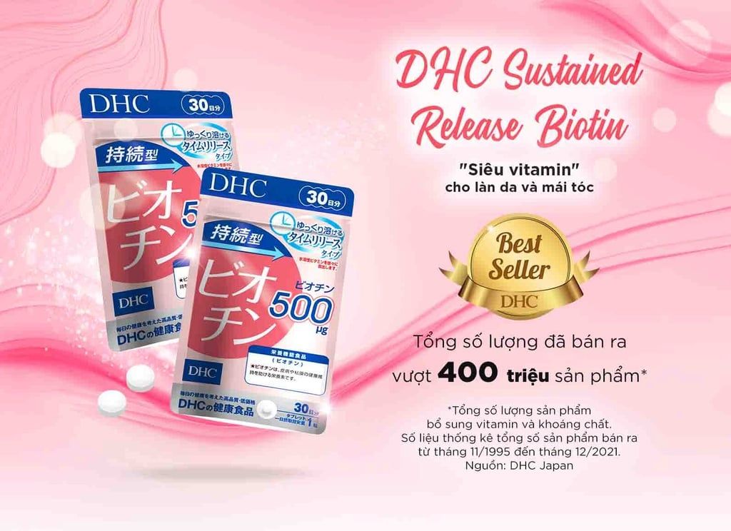  Viên uống DHC Biotin ngăn rụng tóc, hỗ trợ mọc tóc Biotin gói 30 viên (30 Ngày) [DHC] 