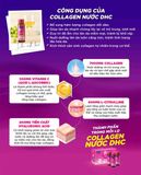  Nước uống Collagen DHC Nhật Bản hàm lượng 7000mg/lọ nuôi da căng mọng, ngăn ngừa thâm nám 10 lọ (1 hộp) [DHC] 