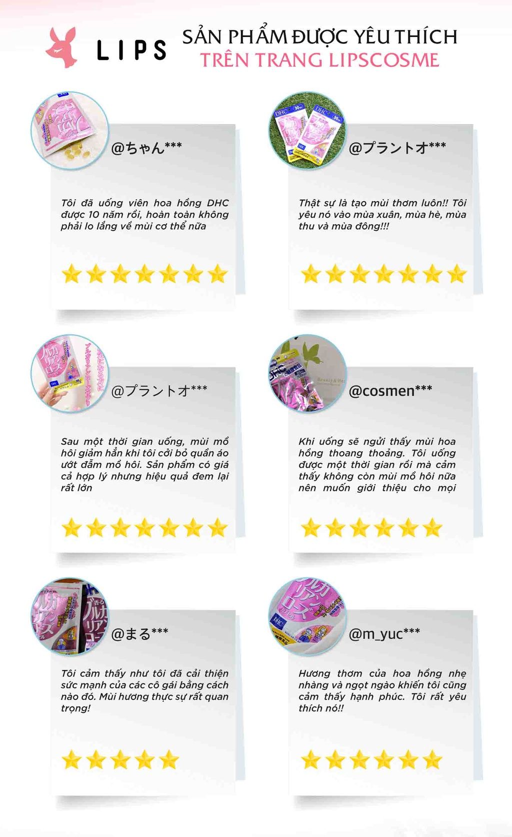 Viên uống thơm cơ thể DHC Rose giúp ngăn mùi, tỏa hương hoa hồng tự nhiên gói 60 viên (30 ngày) [DHC] 