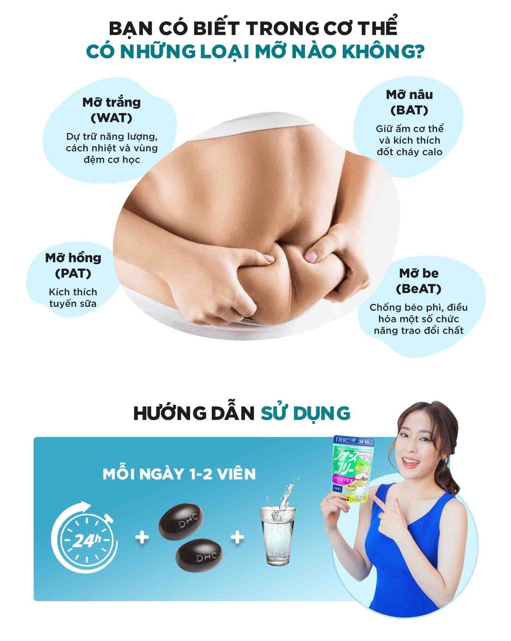  Viên uống Giảm cân DHC bổ sung dầu dừa hỗ trợ giảm cân an toàn và làm đẹp da gói 60 viên (30 ngày) [DHC] 