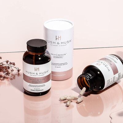  Skincapsule Hydrate+ Viên Uống Cấp Nước Cho Da Khô, Da Thiếu Nước [HUSH & HUSH] 