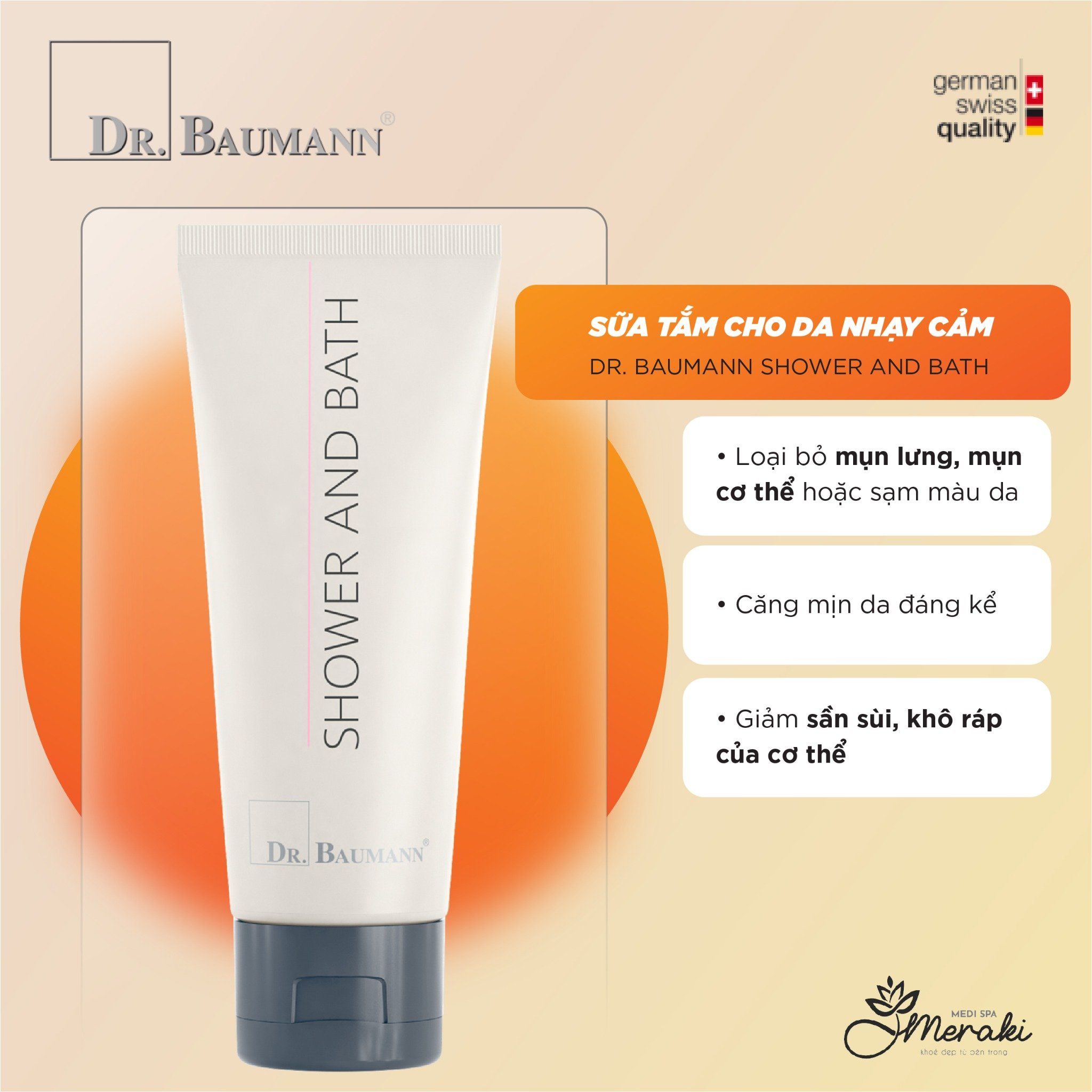 Sữa Tắm cho Da Nhạy Cảm Dr. Baumann Shower And Bath [DR.BAUMANN] 