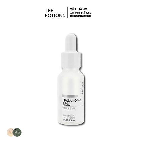  Tinh Chất HA Cấp ẩm, Dưỡng ẩm Cho Da Căng Bóng The Potions Hyaluronic Acid Ampoule 20ml 