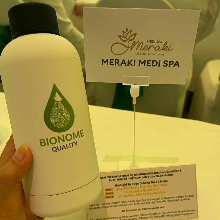  [MERAKI MEDI] Bình Nước Giữ Nhiệt Bằng Thép Không Gỉ 304 Hai Lớp Dung Tích 500 ml Nhỏ Gọn, Tiện Dụng Bionome 