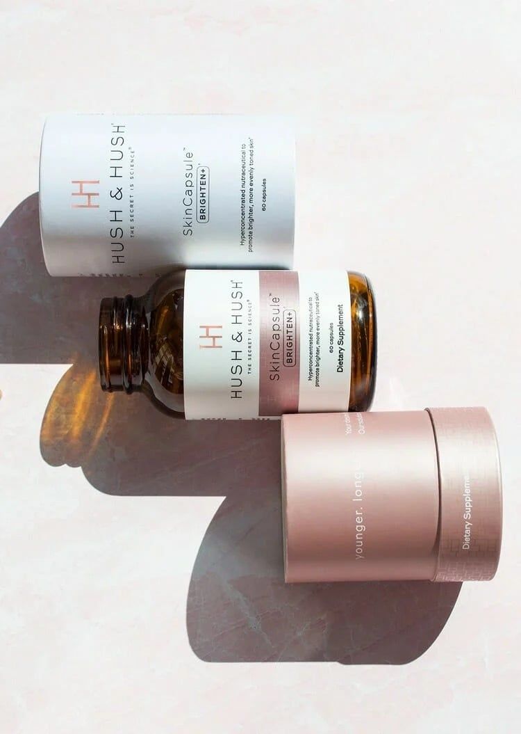  Skincapsule Brighten+ Viên Uống Sáng Da, Mờ Thâm Nám [HUSH & HUSH] 