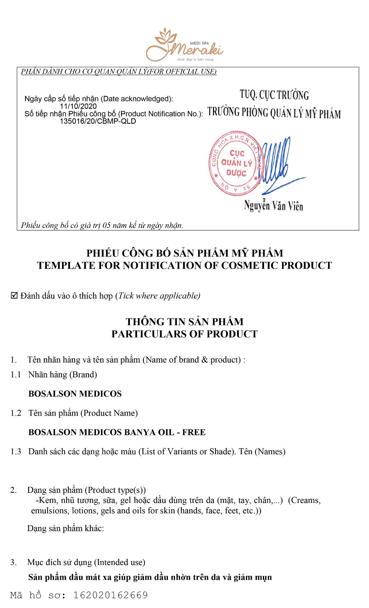  Tinh dầu dược liệu BOSALSON FREE OIL [BOSALSON MEDICOS] 