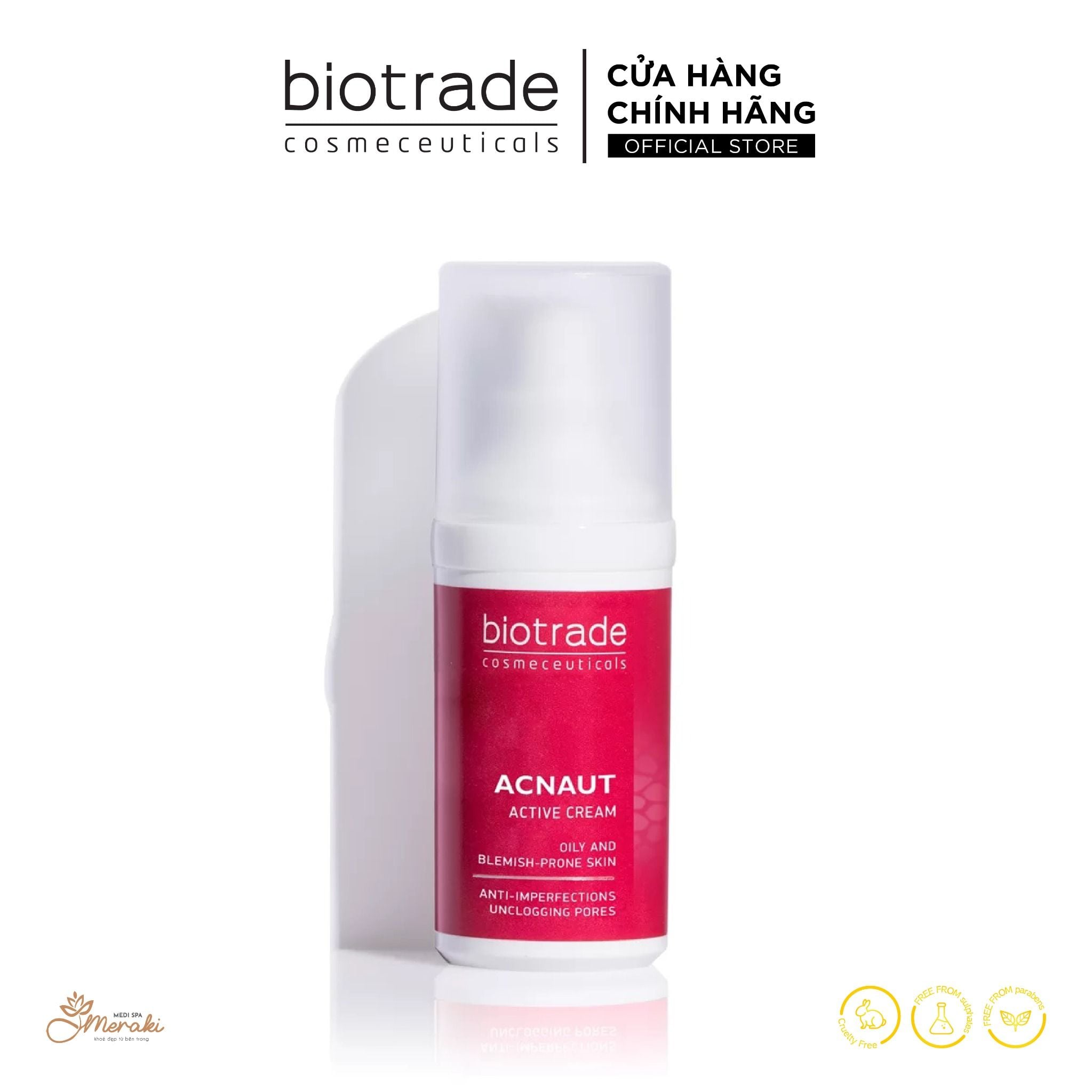  Kem giảm mụn Acne Out Active Cream 30ml [BIOTRADE] 
