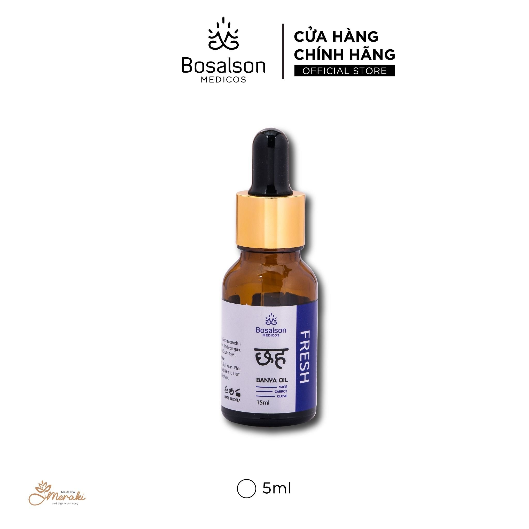  Tinh dầu dược liệu BOSALSON FRESH OIL [BOSALSON MEDICOS] 