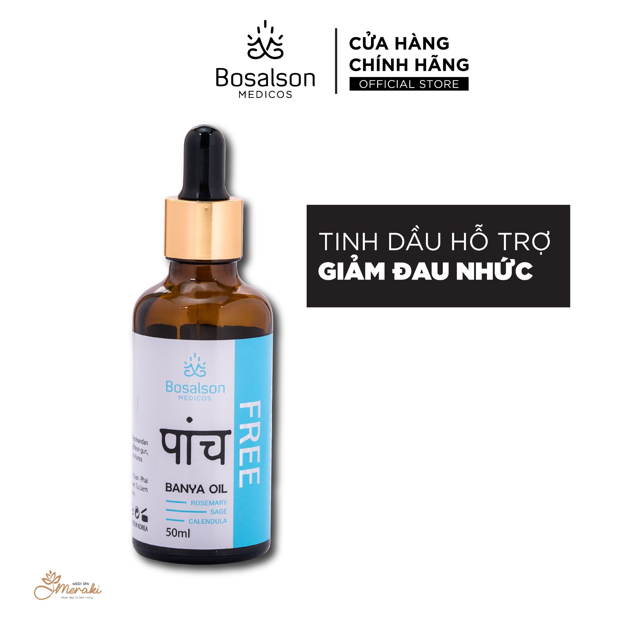  Tinh dầu dược liệu BOSALSON FREE OIL [BOSALSON MEDICOS] 