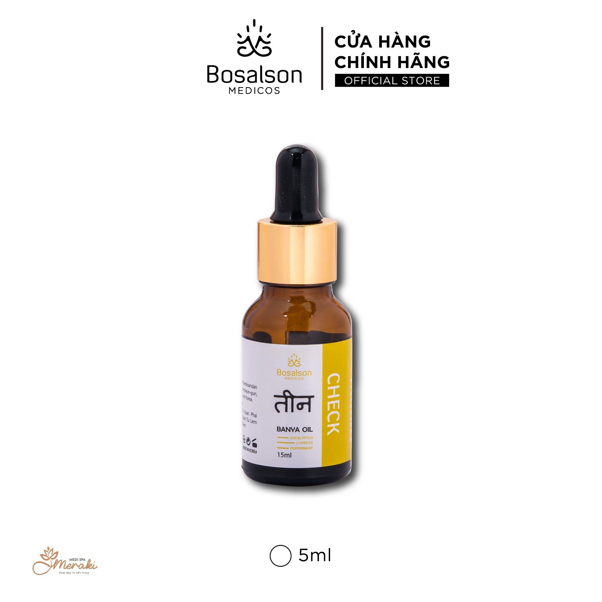  Tinh dầu dược liệu BOSALSON CHECK OIL [BOSALSON MEDICOS] 