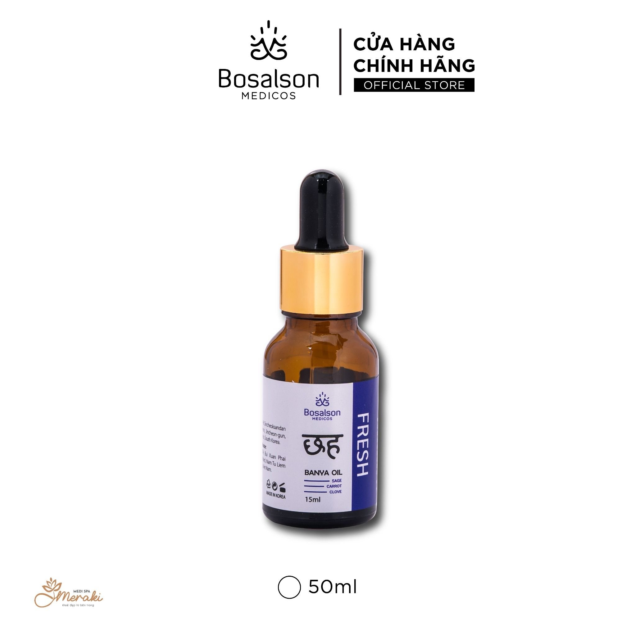  Tinh dầu dược liệu BOSALSON FRESH OIL [BOSALSON MEDICOS] 