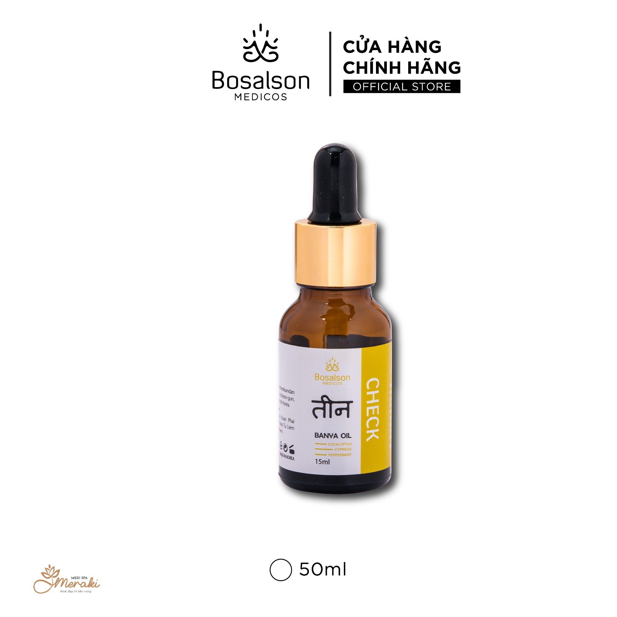  Tinh dầu dược liệu BOSALSON CHECK OIL [BOSALSON MEDICOS] 