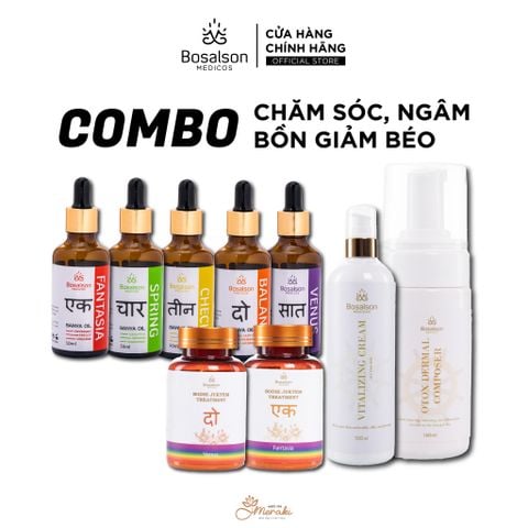  Combo dược liệu chăm sóc, ngâm bồn giảm béo BOSALSON OIL [BOSALSON MEDICOS] 