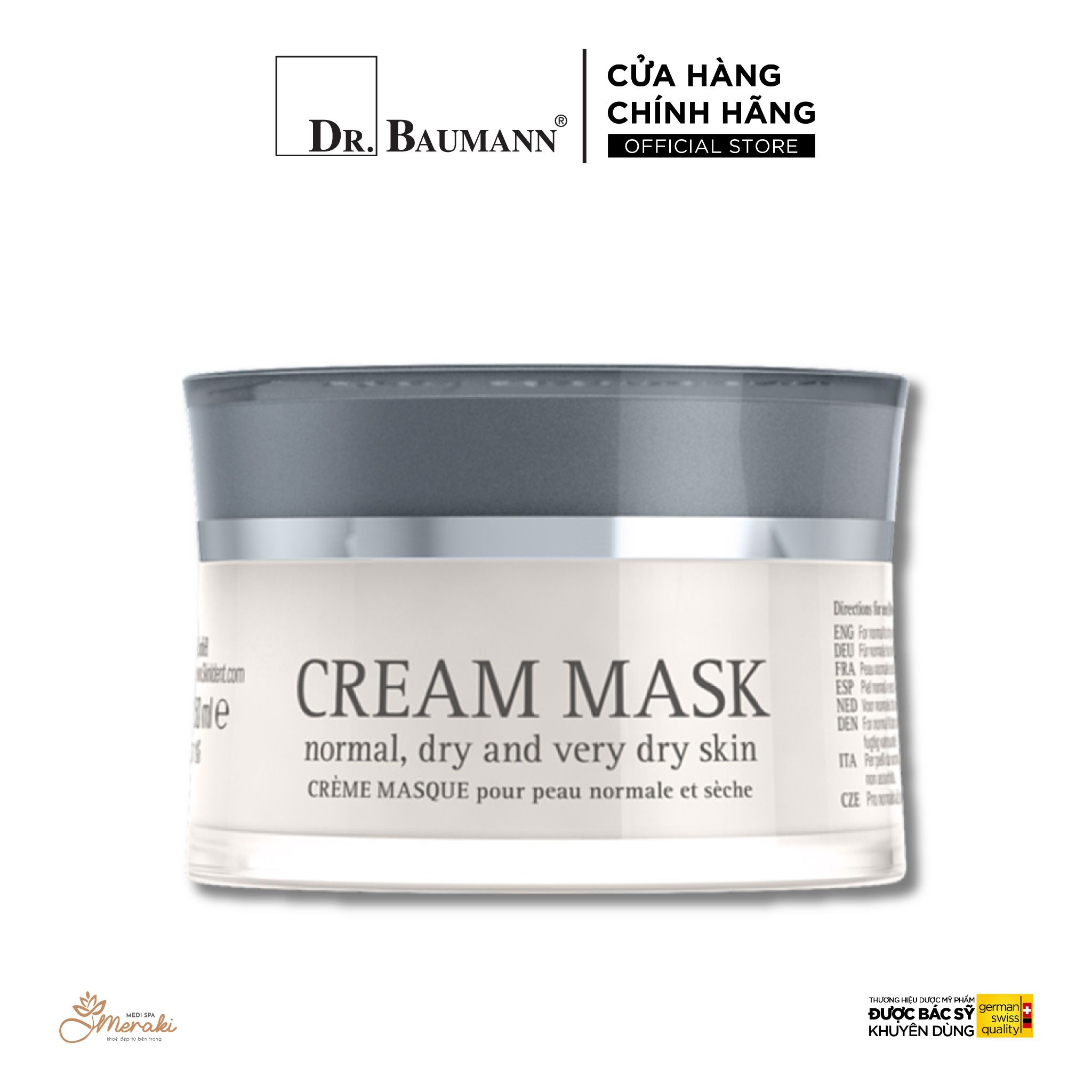  Mặt Nạ CREAM MASK Cho Da Khô Đến Rất Khô [DR.BAUMANN] 