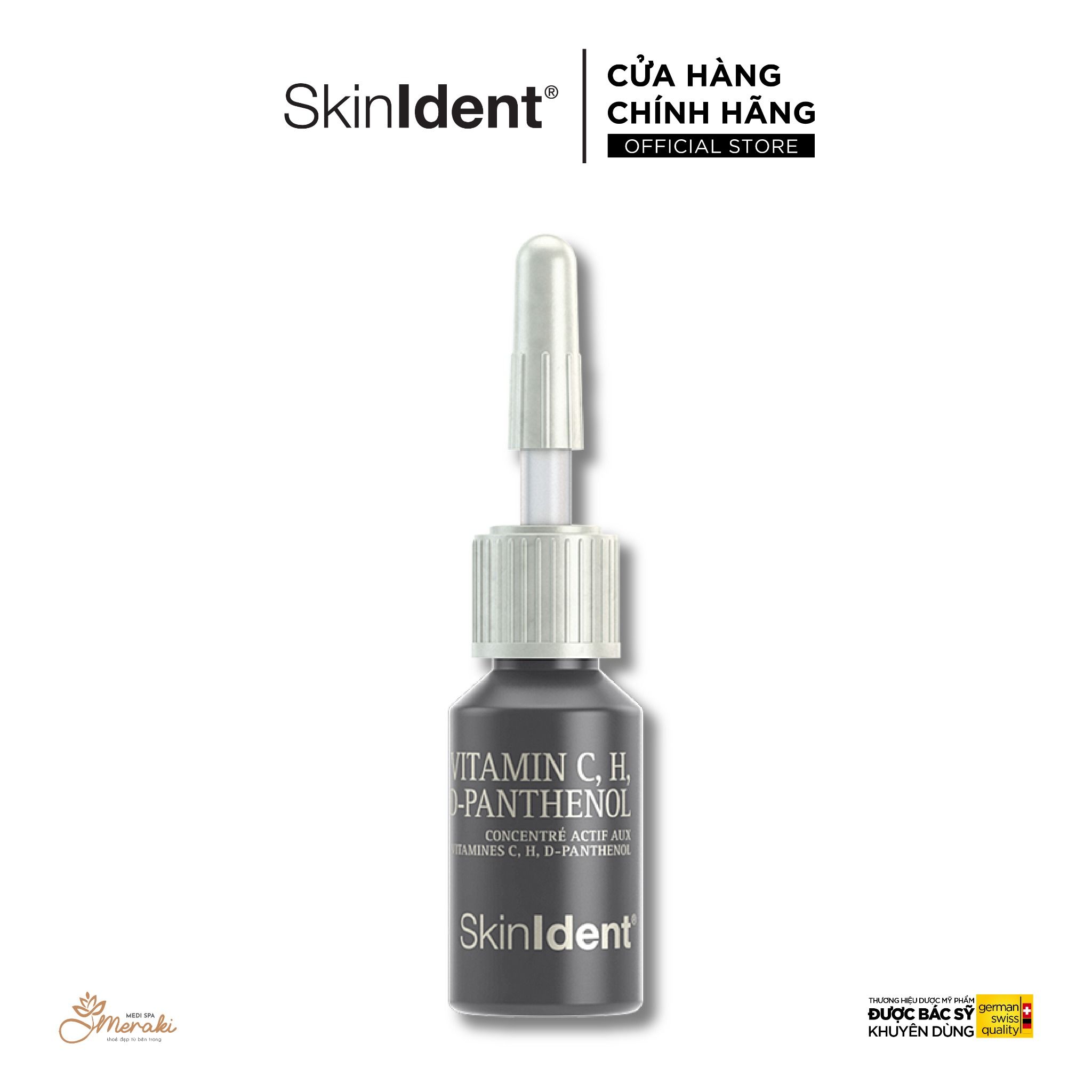  Tinh chất giảm thô ráp SKINIDENT VITAMIN C, H, D-PANTHENOL [SKINIDENT] 