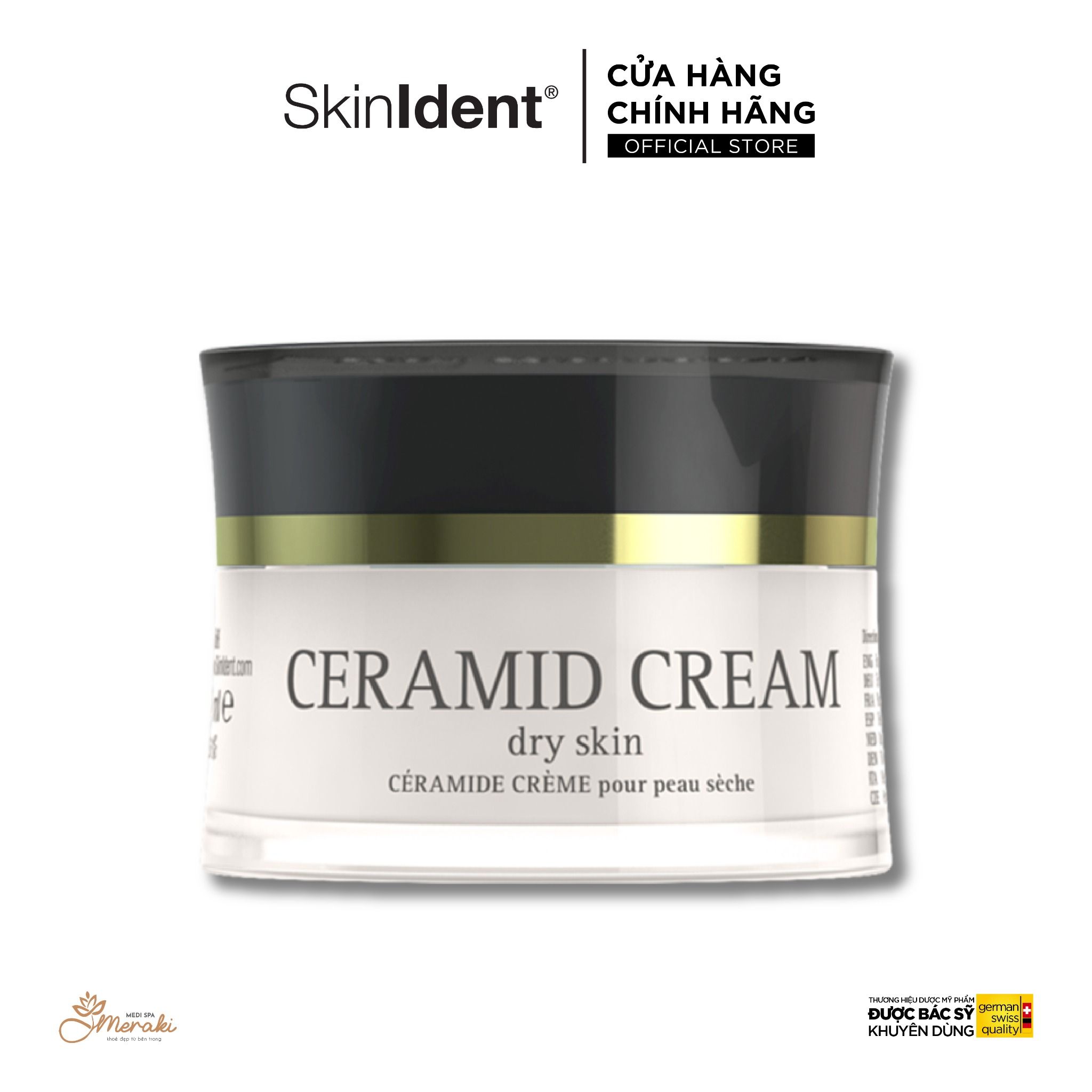  Kem Dưỡng Củng Cố Hàng rào Bảo vệ Da SkinIdent Ceramid Cream Dry Skin [SKINIDENT] 