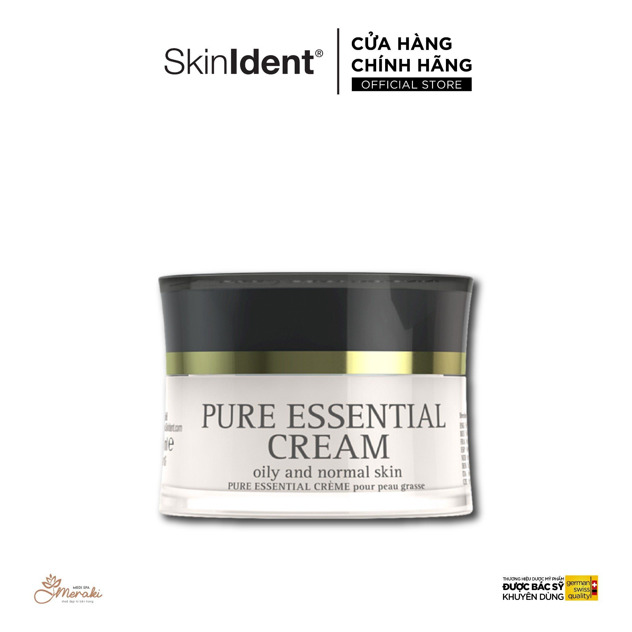  Siêu Kem Dưỡng Tái Tạo Da SkinIdent Pure Essential Cream Oily And Normal Skin 30ml [SKINIDENT] 