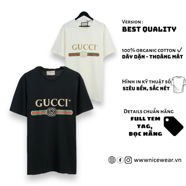  Áo Thun Gucci Fake Logo 