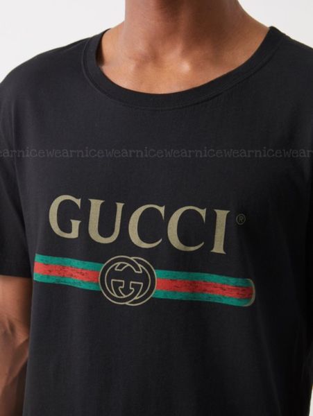  Áo Thun Gucci Fake Logo 