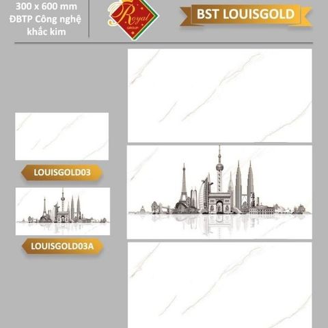 Gạch ốp tường LOUIS GOLD 03 N