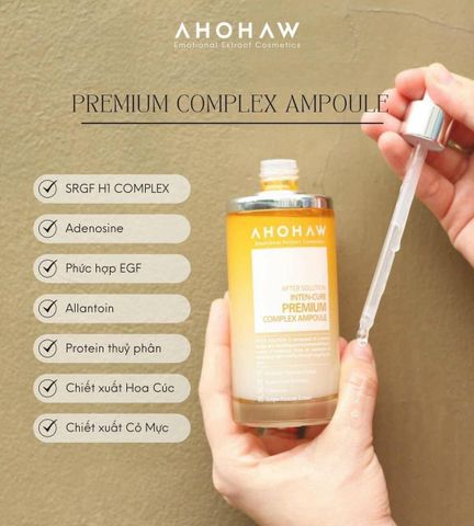  Ahohaw Inten-Cure Premium Complex Ampoule - Tinh Chất Đặc Trị Xoá Nhăn, Chống Lão Hoá - 150ml 