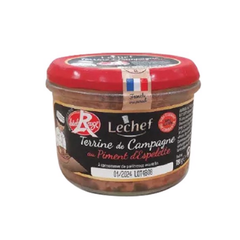 Pate thịt gan heo vị ớt - Le Chef - Terrine de Campagne au Piment d'Espelette 180g