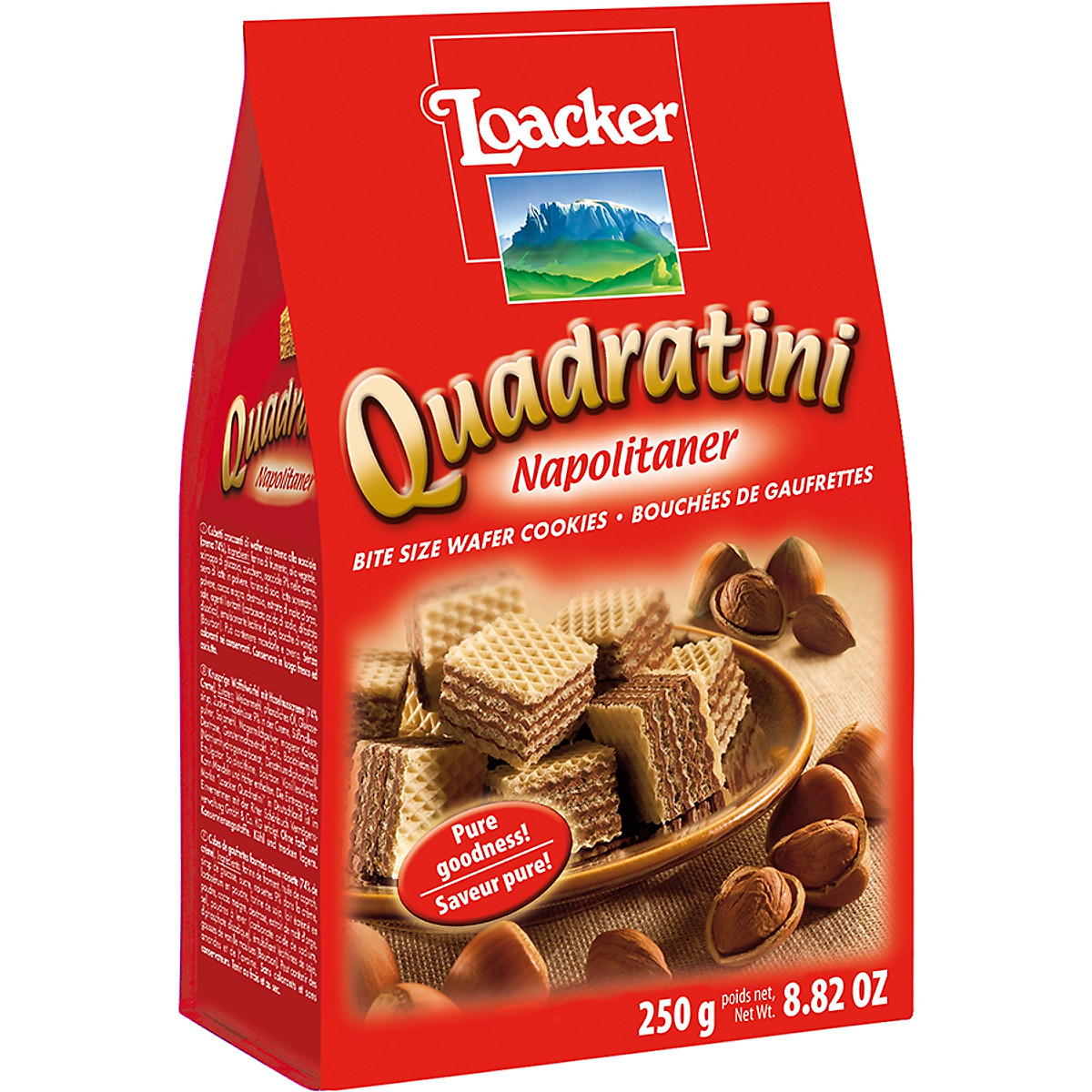 Bánh xốp Loacker Quadratini Napolitaner 250g