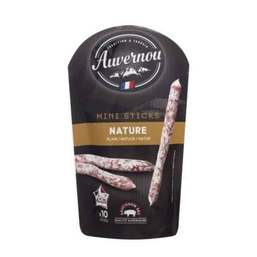 Xúc xích khô Mini Stick Plain Auvernou 100g