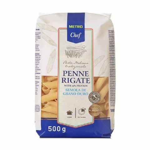 Nui Penne Rigate (with 14% protein) - Metro Chef -  500g