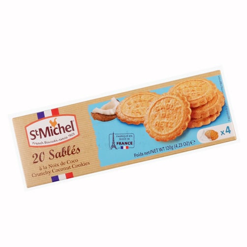 Bánh qui bơ dừa St Michel Sablés 120g