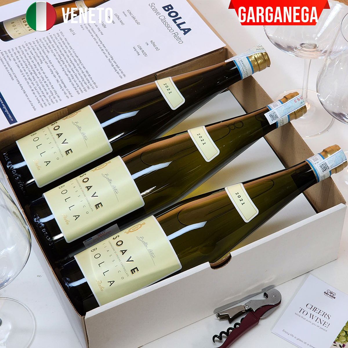 Vang Trắng Italy BOLLA SOAVE CLASSICO RETRO - BOX 3